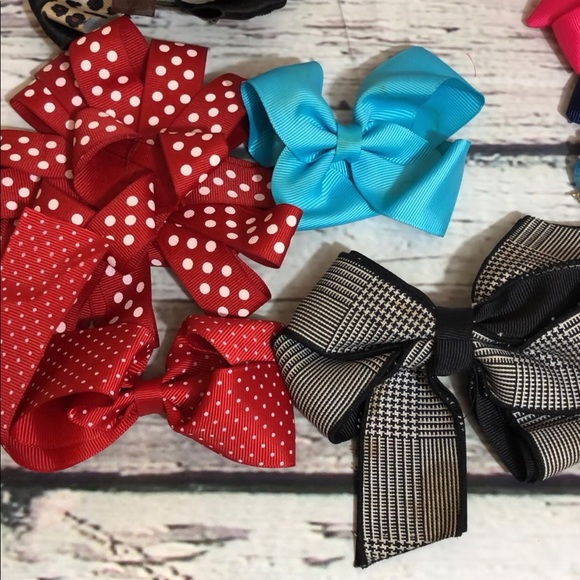 Random bows and bracelet lot for girls accessories ready for school multicolor - Picture 9 of 9